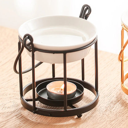 Castiçal de Cerâmica para Óleos Essenciais