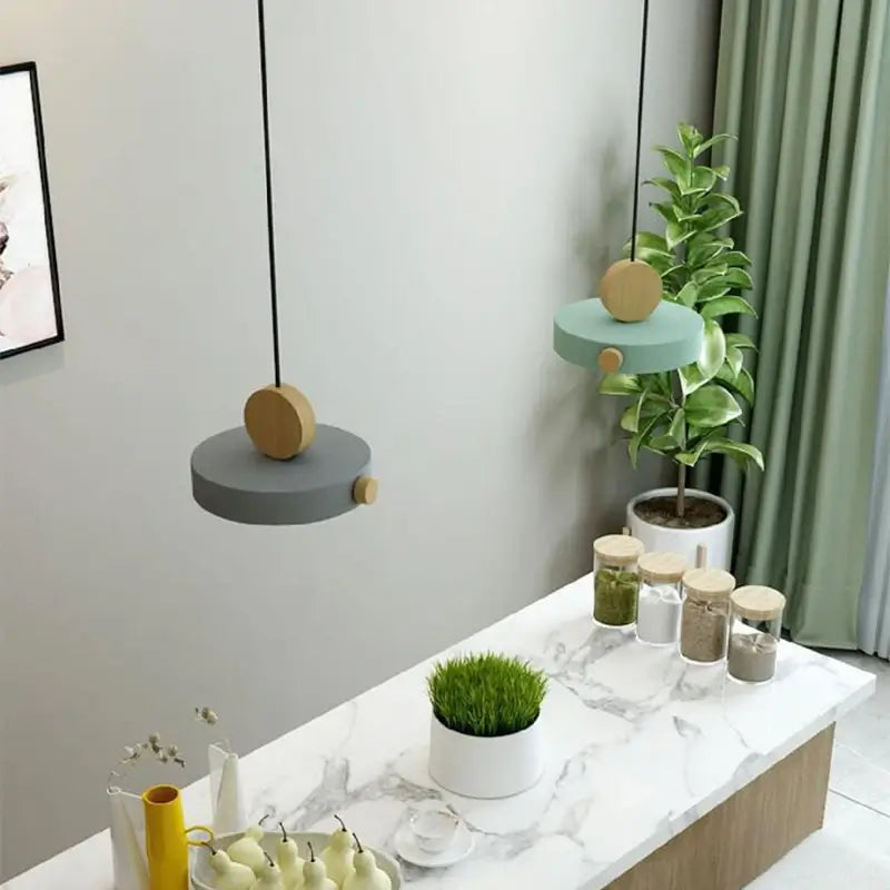 Luminária Pendente Nórdica LED Macaron