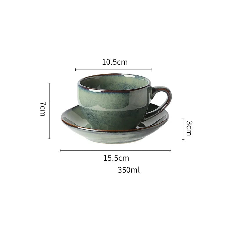 Xícara de Café com Pires em Cerâmica
