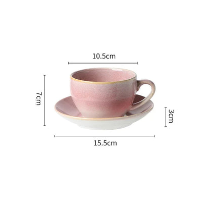 Xícara de Café com Pires em Cerâmica
