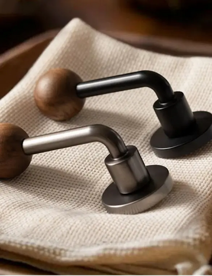 Fechadura Silenciosa de Luxo para Porta Interna de Madeira