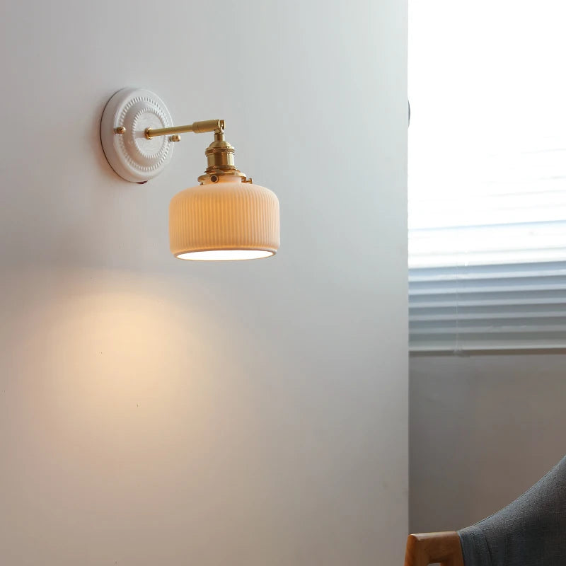 Luminária de Parede Cerâmica Nórdica