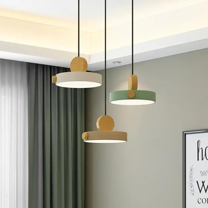 Luminária Pendente Nórdica LED Macaron