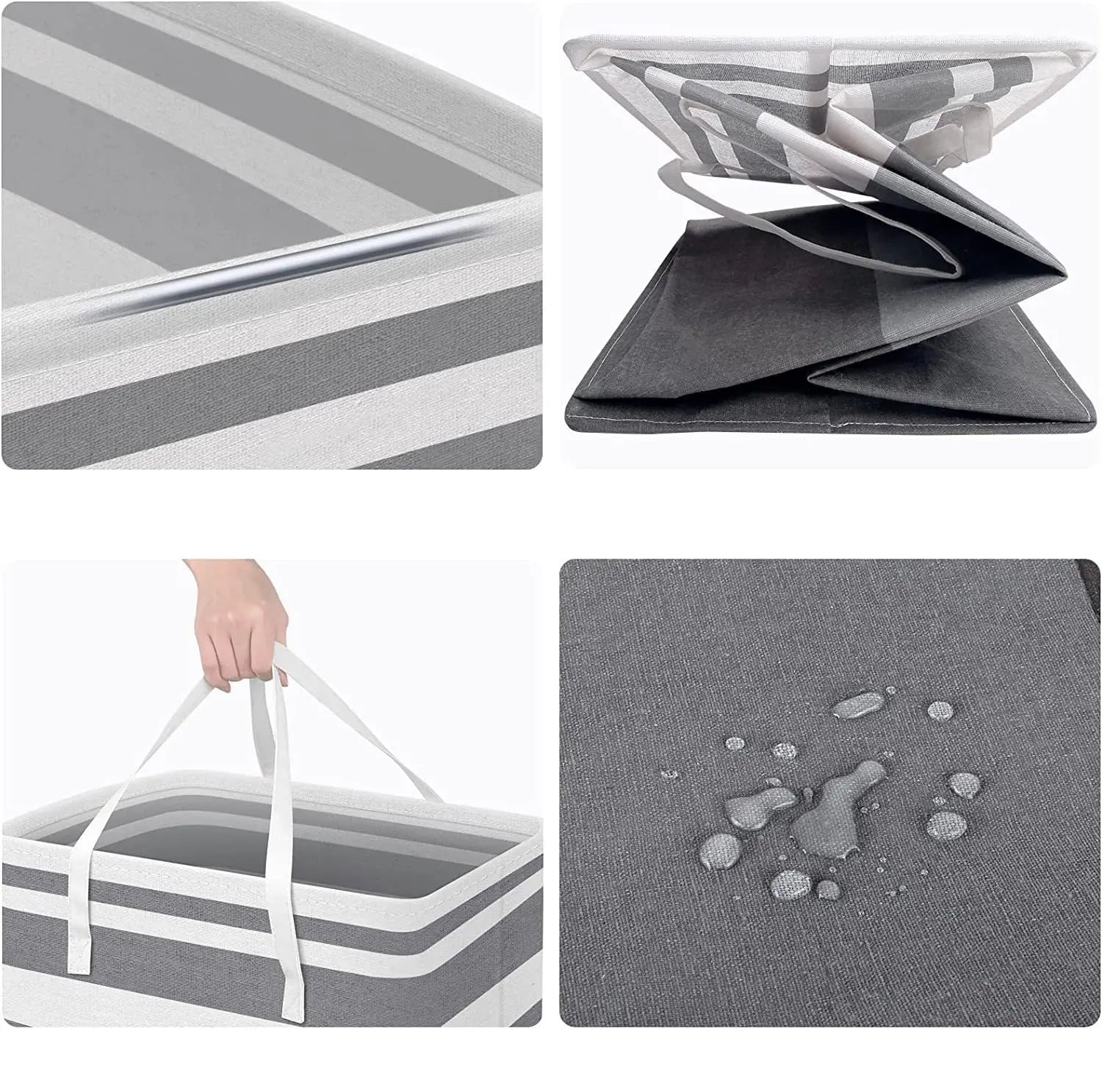 Nova cesta de lavanderia de tecido à prova dwaterproof água simples roupas diversos caixa de armazenamento saco dobrável grande capacidade cesta de lavanderia