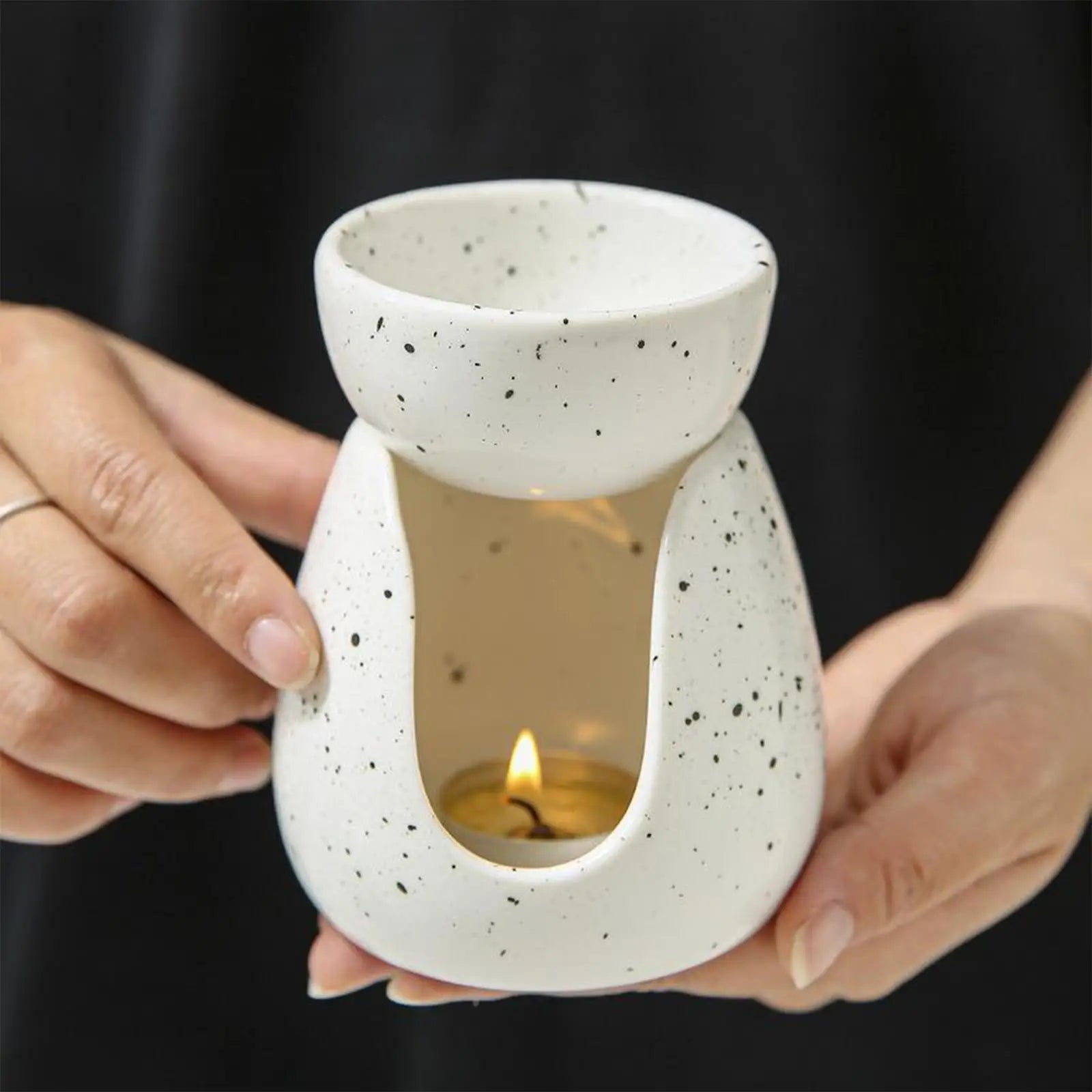 Aromaterapia Óleo Essencial Aquecedor, Tabletop Cera Derreter Queimador para Escritório, Casa, Quarto, SPA, Yoga