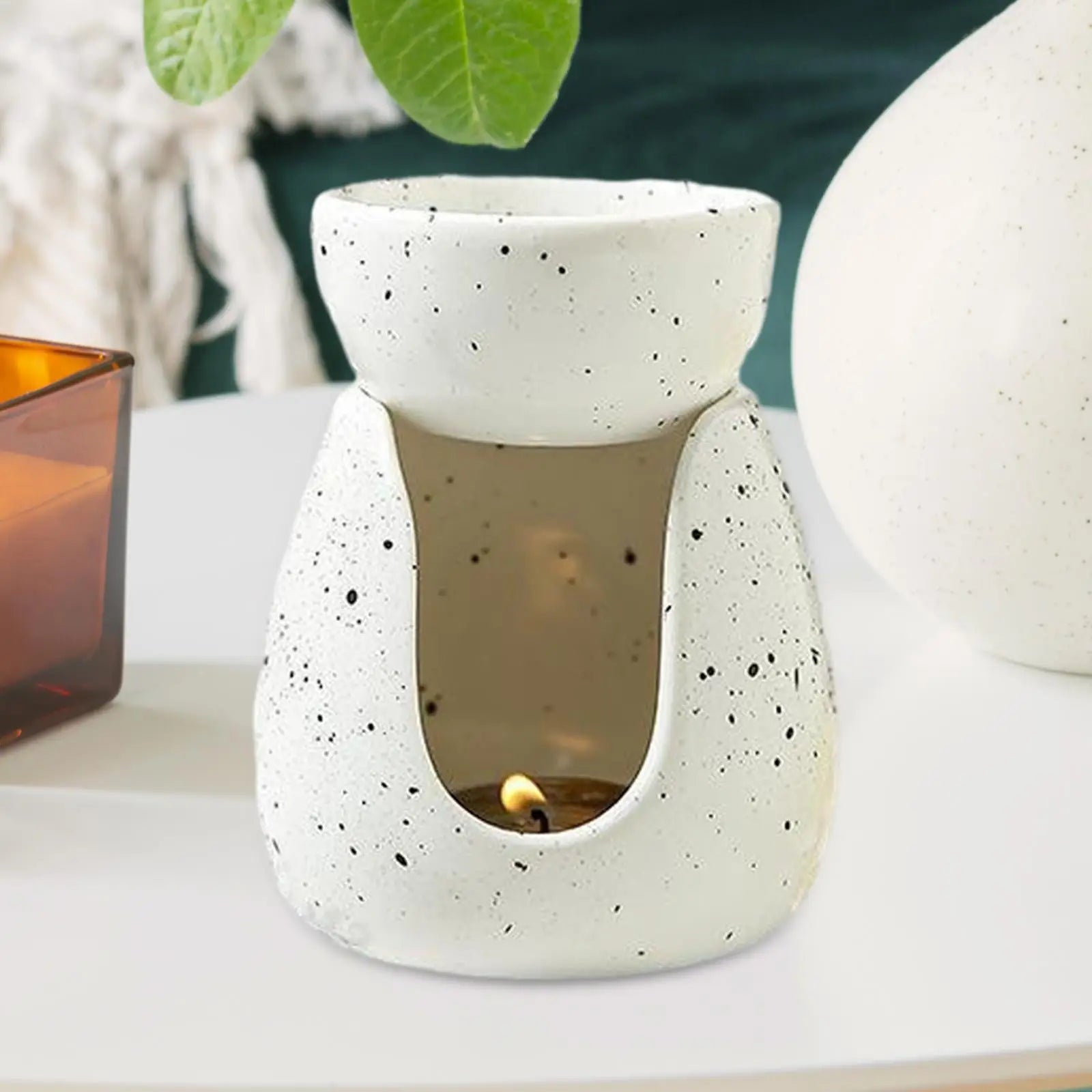 Aromaterapia Óleo Essencial Aquecedor, Tabletop Cera Derreter Queimador para Escritório, Casa, Quarto, SPA, Yoga