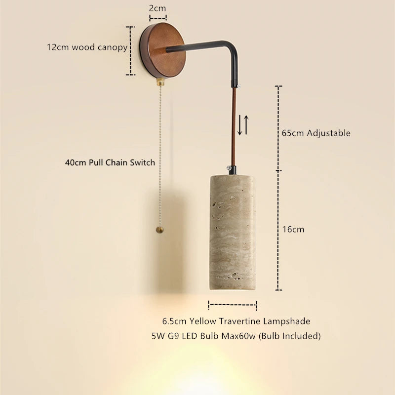 Luminária de Parede Travertino