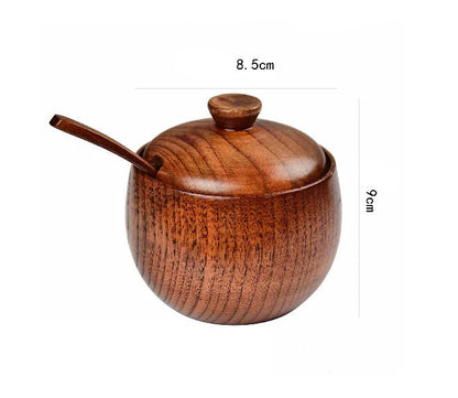 Adega de Madeira com Tampa Para Temperos