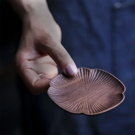 Porta-Copos de Madeira Maciça Antiderrapante