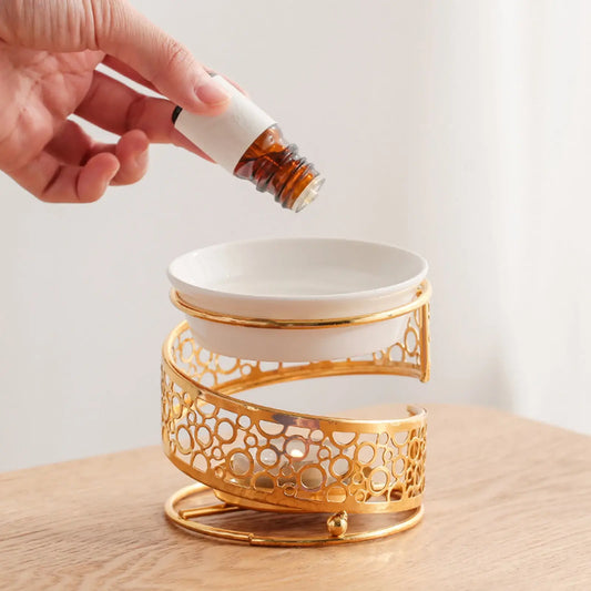 Castiçal de Cerâmica para Óleos Essenciais