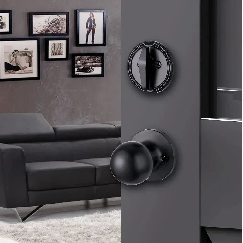 1 conjunto de fechaduras de porta de liga de zinco estilo europeu americano fechadura de porta ao ar livre villa porta de entrada grande alça fechadura anti-roubo com chave