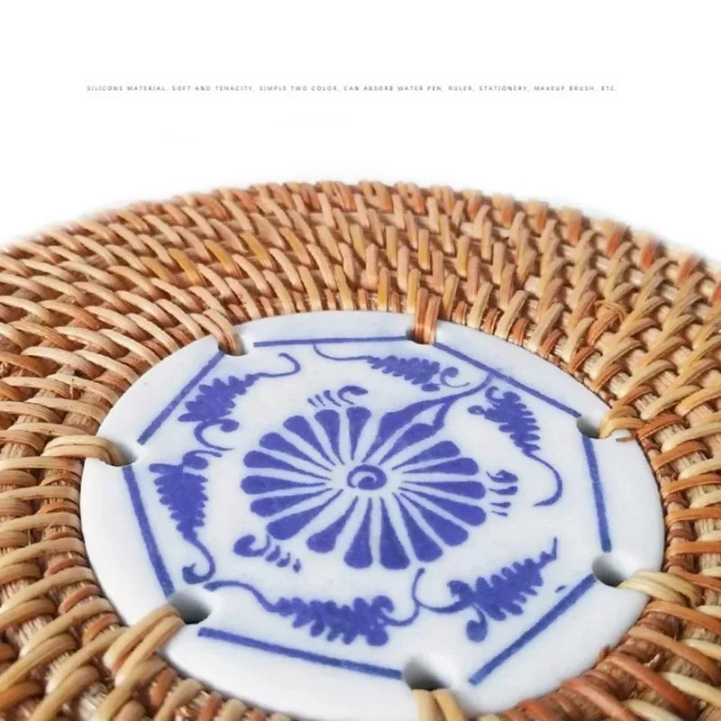 Cesta de Rattan Artesanal com Tampa - Organizador Versátil