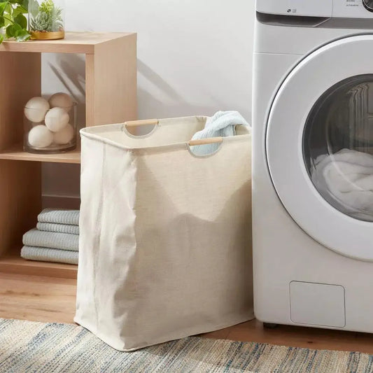 Cesto de lavanderia dobrável cesta de lavanderia dobrável com alça grande cesta de roupas organizador de brinquedos armazenamento em casa