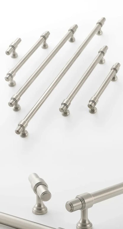 Puxadores de Móveis em Latão Prateado