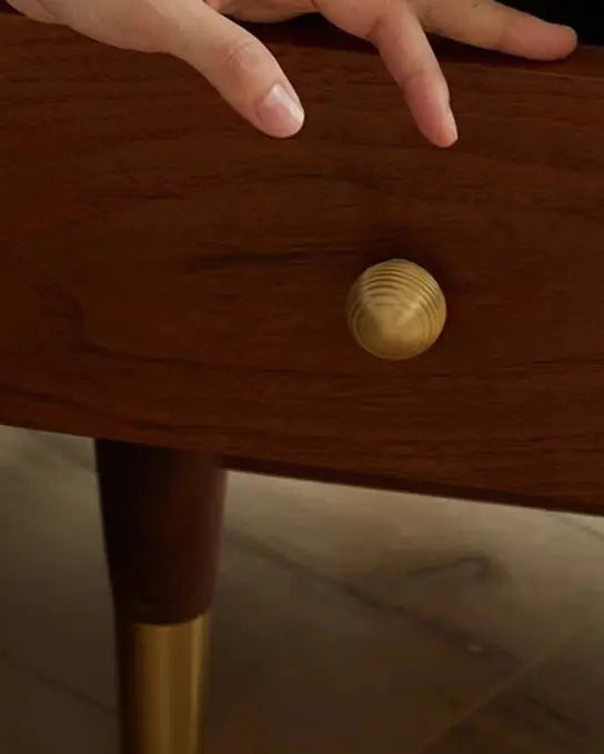 Maçaneta de Gaveta Dourada em Latão