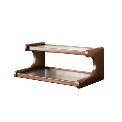Rack de armazenamento de mesa de 2/3 camadas, economiza espaço, fácil de montar, suporte de mesa de madeira, compacto, multifuncional, estante de mesa