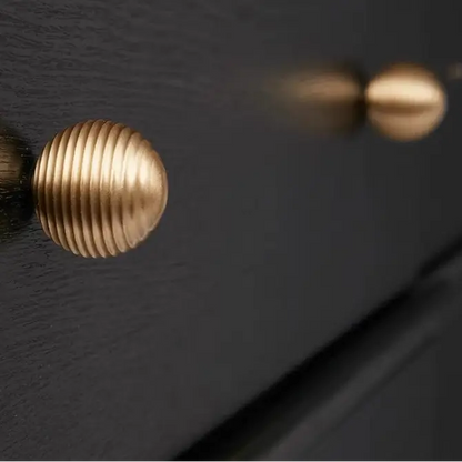 Maçaneta de Gaveta Dourada em Latão