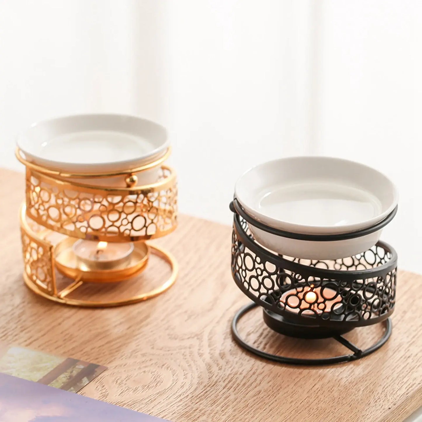 Castiçal de Cerâmica para Óleos Essenciais