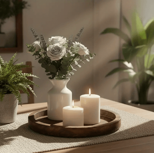 Bandeja de Madeira Rústica