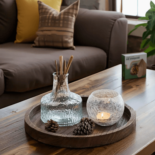 Bandeja de Madeira Rústica