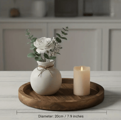 Bandeja de Madeira Rústica