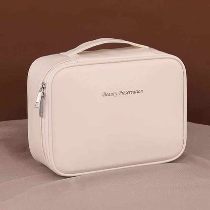 Necessaire Feminina em Tecido PU Impermeável e Zíper