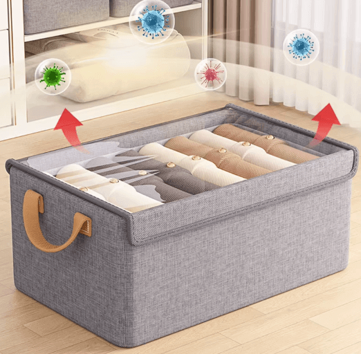 Caixa de Arrumação Dobrável com Estrutura de Aço