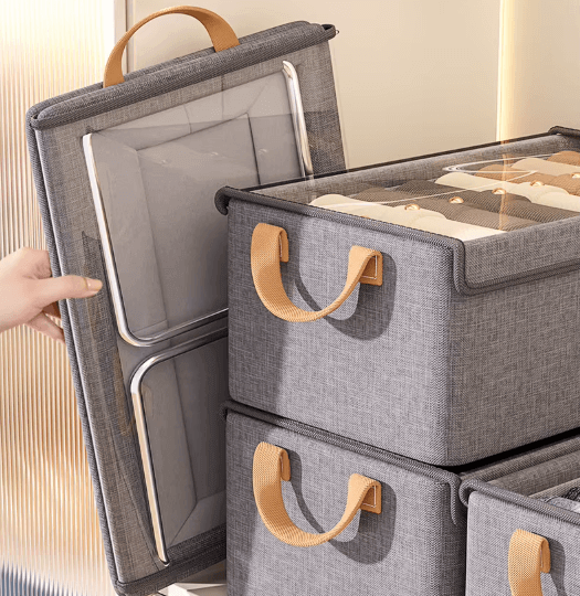 Caixa de Arrumação Dobrável com Estrutura de Aço