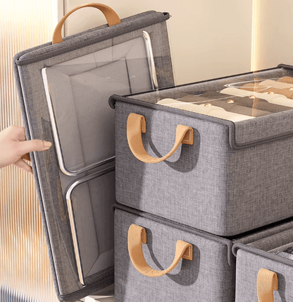 Caixa de Arrumação Dobrável com Estrutura de Aço