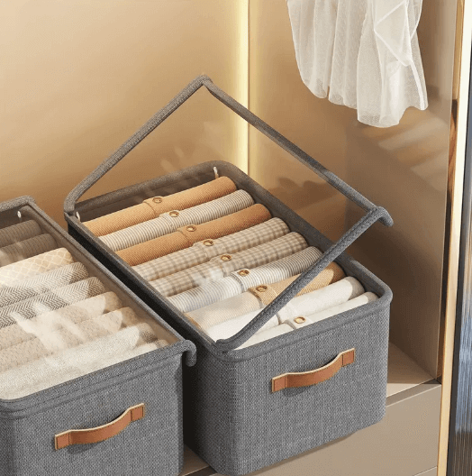 Caixa de Arrumação Dobrável com Estrutura de Aço