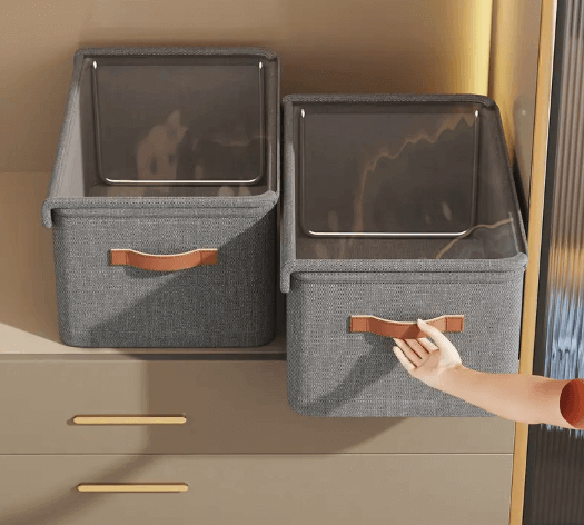 Caixa de Arrumação Dobrável com Estrutura de Aço