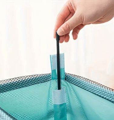 Cesto de Lavanderia Dobrável com Rodas