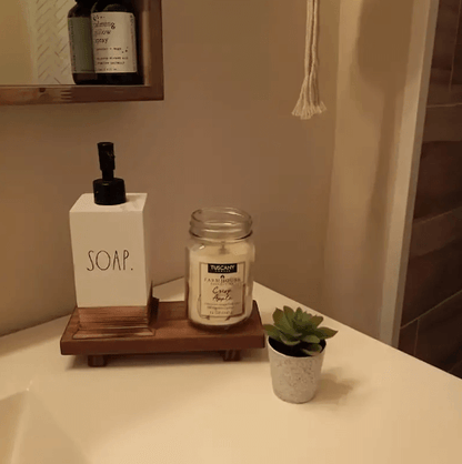 Suporte de Madeira Elegante para Decoração