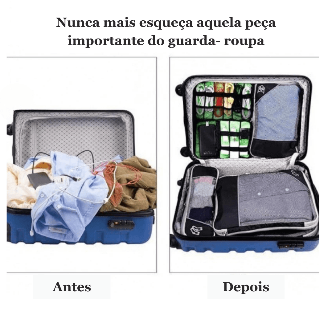 Organizador de Mala Atlas | Compressão de Espaço