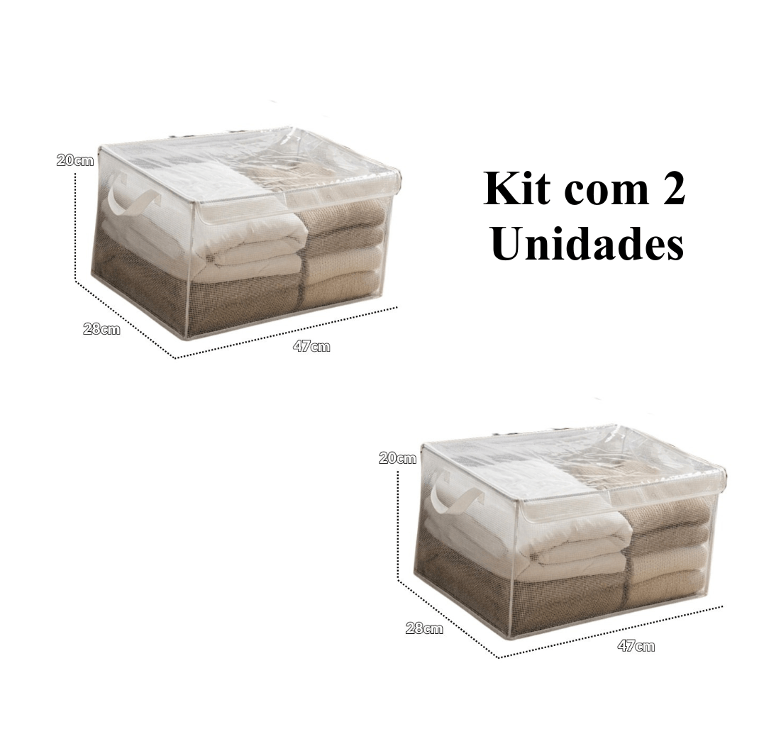 Organizador de Roupas Lumière | PVC Premium com Tampa