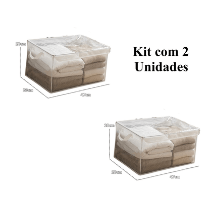 Organizador de Roupas Lumière | PVC Premium com Tampa