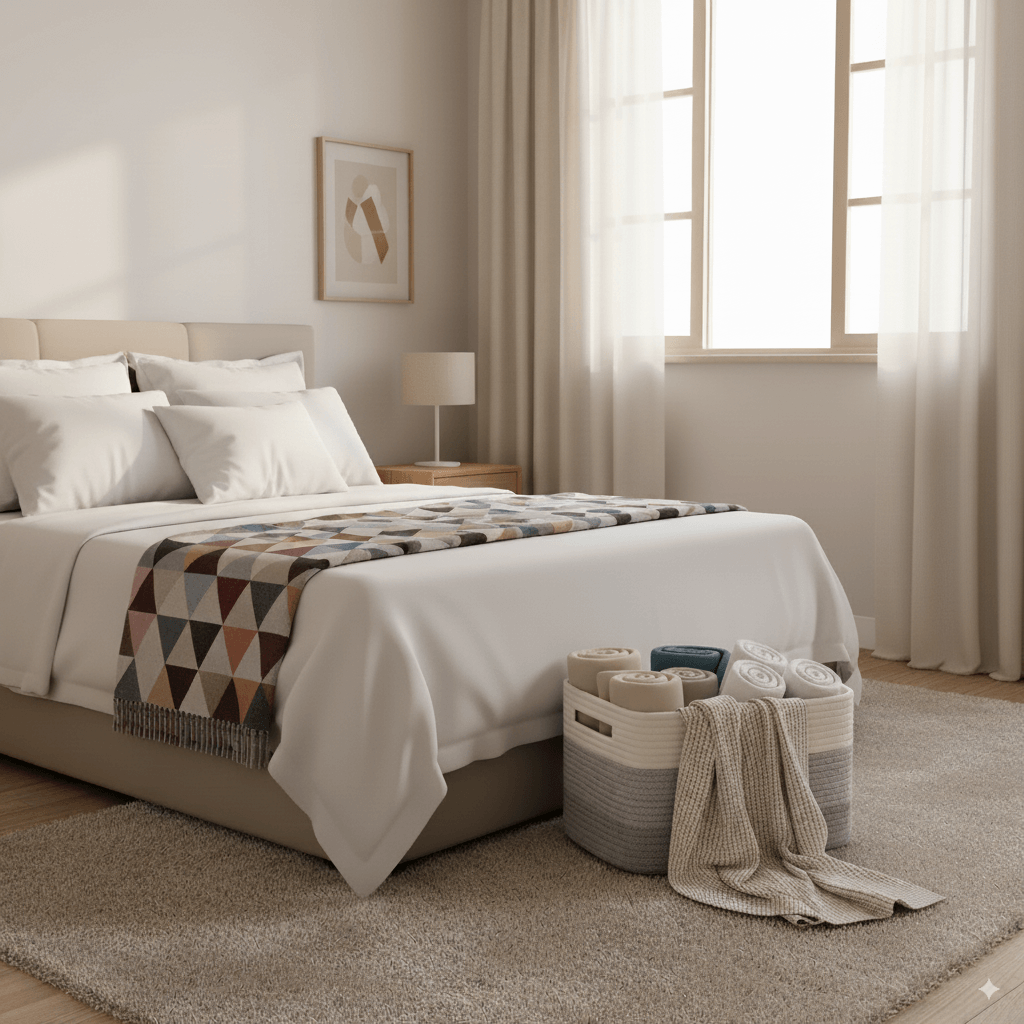 Cestas de Armazenamento em Corda de Algodão Boho Chic