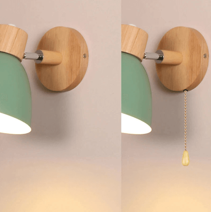 Arandela de Parede Nordic em Madeira