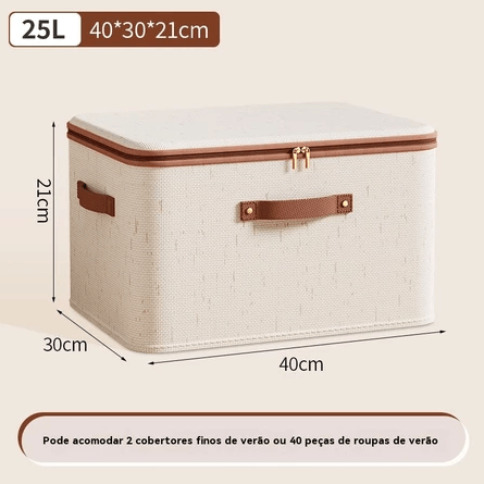 Organizador de Roupas Maison | Linho com Zíper